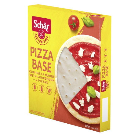 SCHAR PIZZA BASE SENZA LATTOSIO 2 PEZZI DA 150 G