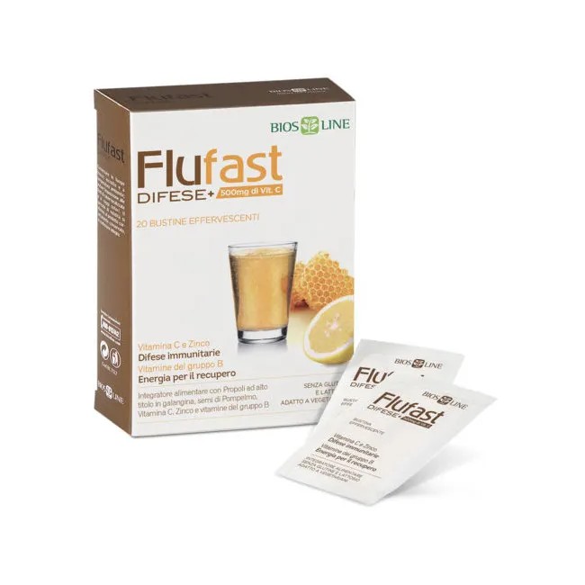 APIX PROPOLI FLUFAST DIFESE+ 20 BUSTINE EFFERVESCENTI BIOSLINE