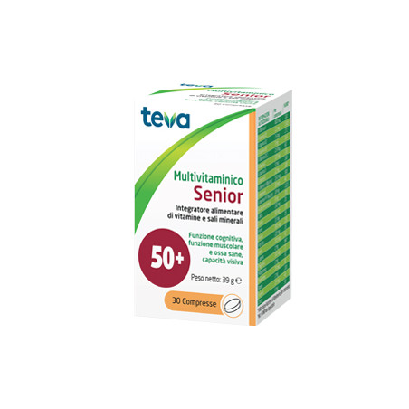 MULTIVITAMINICO SENIOR TEVA 30 COMPRESSE 39 G