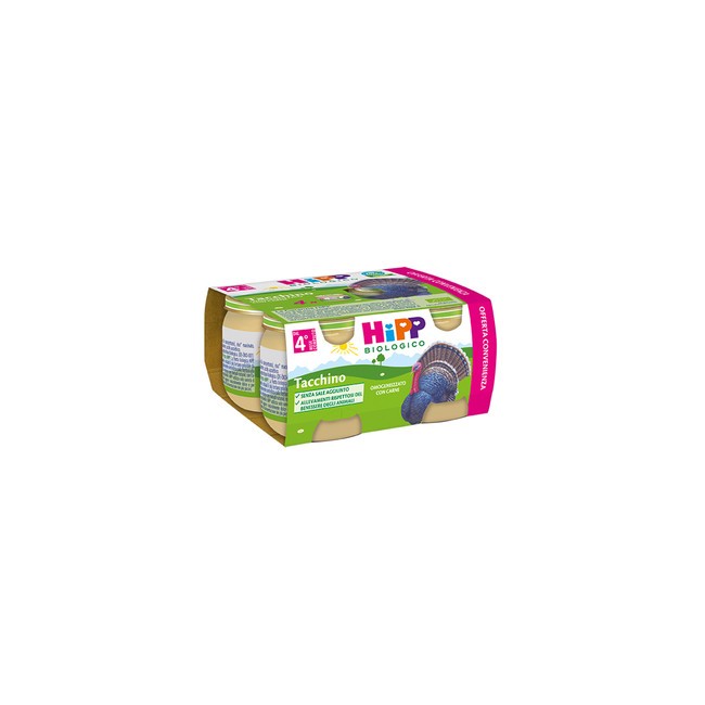 HIPP BIO OMOGENEIZZATO TACCHINO 4X80 G