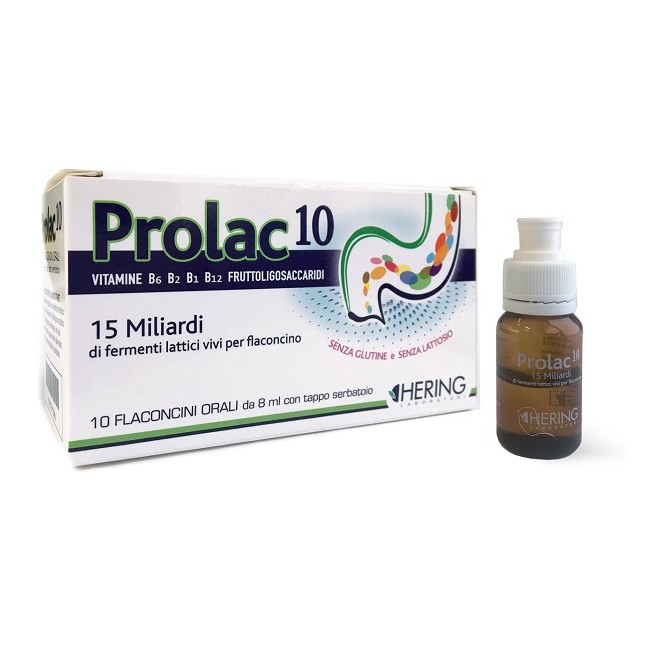 PROLAC10 FERMENTI LATTICI 15 MILIARDI 10 FLACONCINI 8 ML