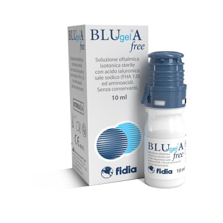 Confezione da 10 ml di Blugel A free collirio per secchezza oculare