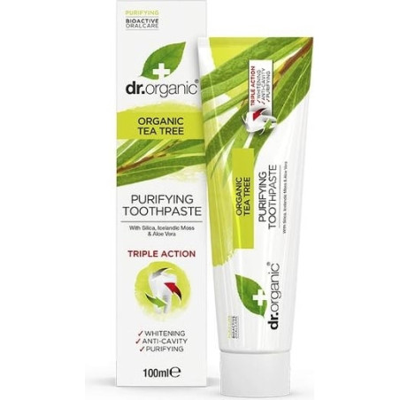 DR ORGANIC TEA TREE TOOTHPASTE DENTIFRICIO 100 ML