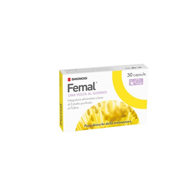 Confezione da 30 capsule di Femal Integratore per la menopausa