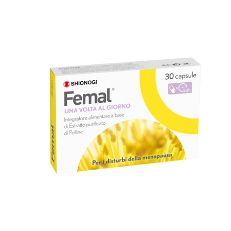 Confezione da 30 capsule di Femal Integratore per la menopausa