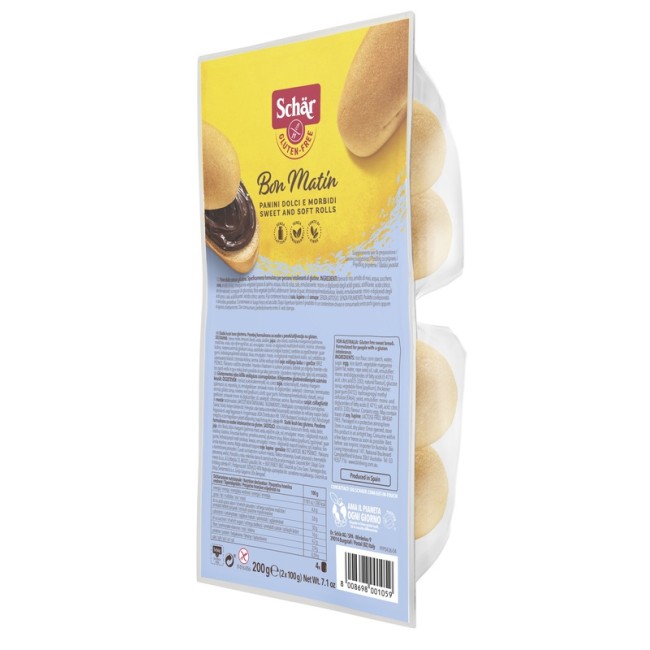 SCHAR BON MATIN PANINI DOLCI E MORBIDI SENZA LATTOSIO 2 PEZZI DA 100 G