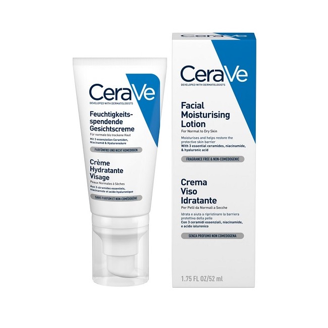 Cerave Crema Idratante Viso Per Pelle Secca E Screpolata 52 Ml