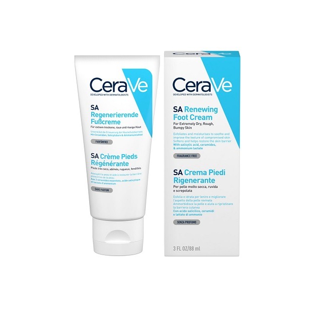 Cerave Crema Piedi Rigenerante Idrantante Contro La Pelle Secca 88 Ml