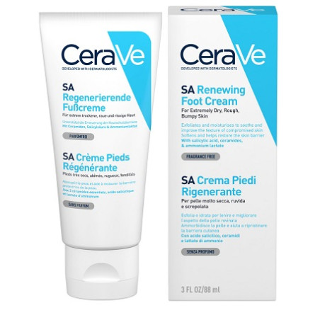 Cerave Crema Piedi Rigenerante Idrantante Contro La Pelle Secca 88 Ml