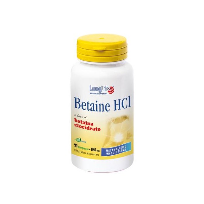 LONGLIFE BETAINE HCL 90CPR