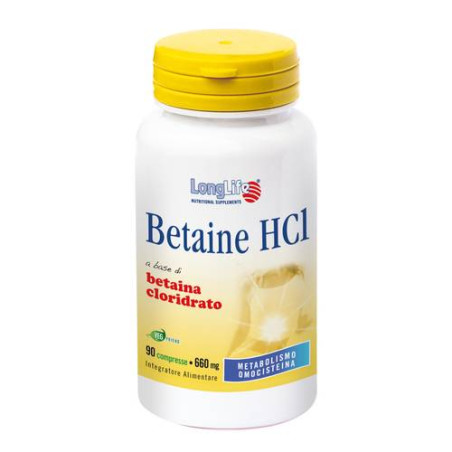 LONGLIFE BETAINE HCL 90CPR