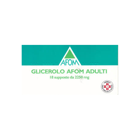 GLICEROLO AFOM*AD 18SUPP2250MG