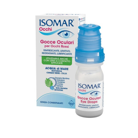 ISOMAR OCCHI GOCCE OCULARI ALL'ACIDO IALURONICO 0,20% 10 ML SENZA CONSERVANTI