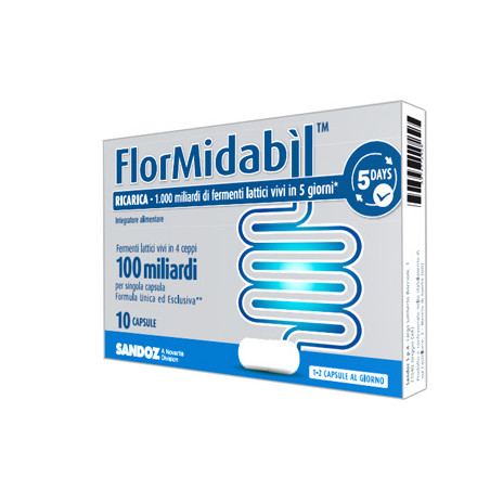 FLORMIDABIL RICARICA 10 CAPSULE