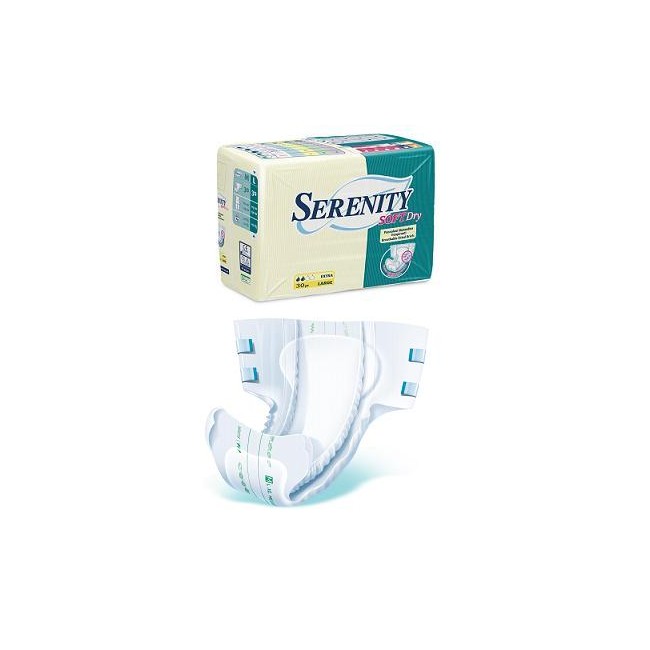 PANNOLONE PER INCONTINENZA SERENITY SOFTDRY FORMATO MAXI TAGLIA LARGE 15 PEZZI