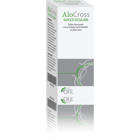 GOCCE OCULARI ALOCROSS ACIDO IALURONICO CROSS-LINKATO 0,2% E ALOE VERA 8 ML