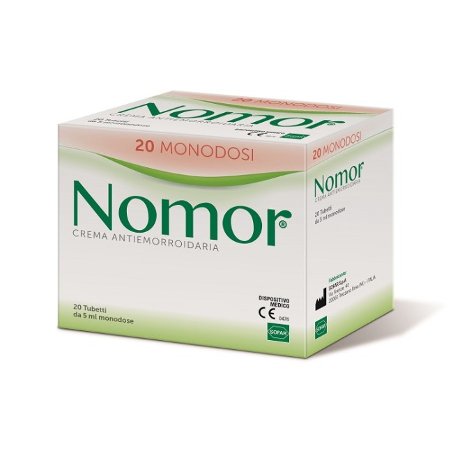 NOMOR CREMA ANTIEMORROIDARIA 20 TUBETTI MONODOSE DA 5 ML