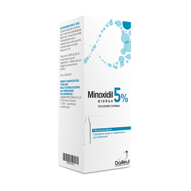 MINOXIDIL BIORGA*SOL CUT60ML5%