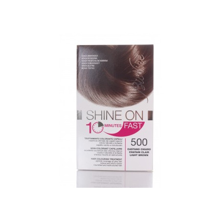 BIONIKE SHINE ON FAST TRATTAMENTO COLORANTE CAPELLI CASTANO CHIARO 500 FLACONE 60 ML + TUBO 60 ML