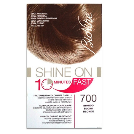 BIONIKE SHINE ON FAST TRATTAMENTO COLORANTE CAPELLI BIONDO 700 FLACONE 60 ML + TUBO 60 ML