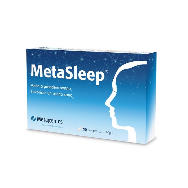 Confezione da 30 compresse di Metagenics Metasleep Integratore con melatonina per dormire bene