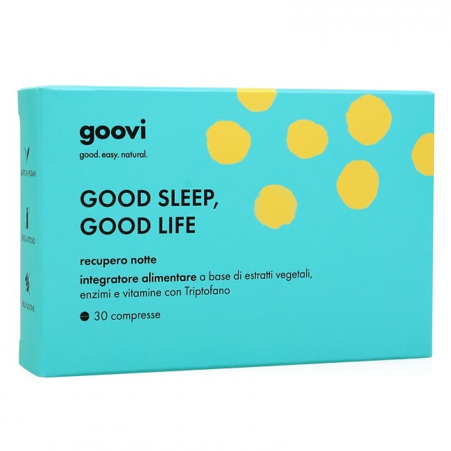 goovi good sleep , good life recupero notte 30 compresse