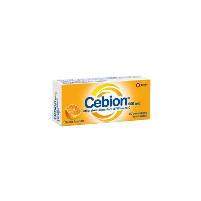 CEBION MASTICABILE ARANCIA VITAMINA C 500 MG 20 COMPRESSE