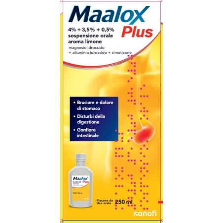 MAALOX PLUS*OS SOSP 4+3,5+0,5%