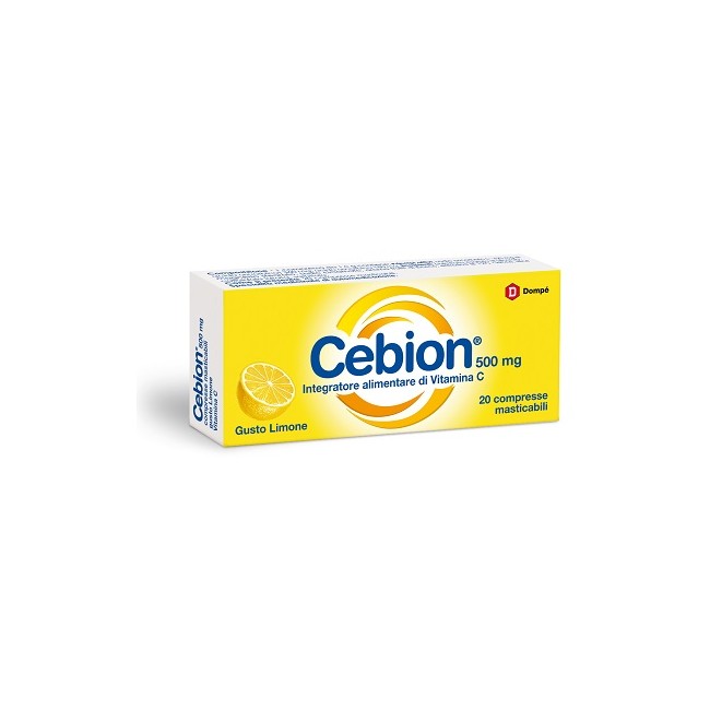 CEBION MASTICABILE LIMONE VITAMINA C 500 MG 20 COMPRESSE