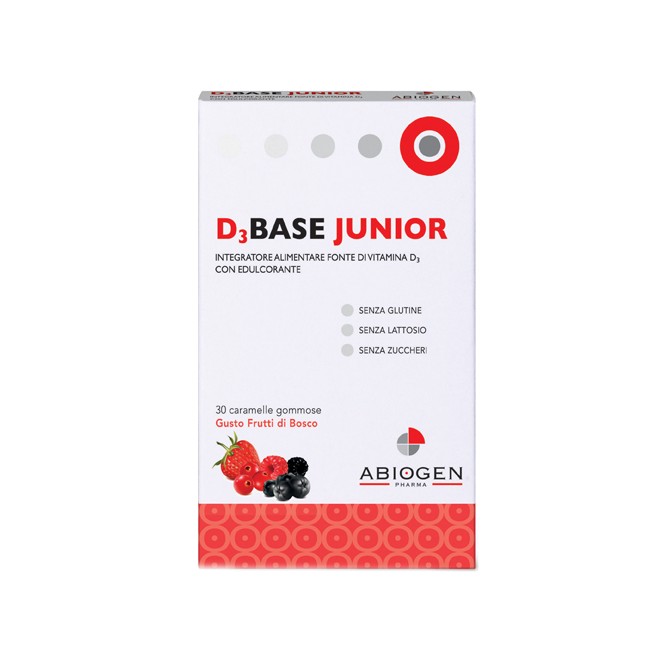 D3BASE JUNIOR 30 CARAMELLE GOMMOSE FRUTTI DI BOSCO