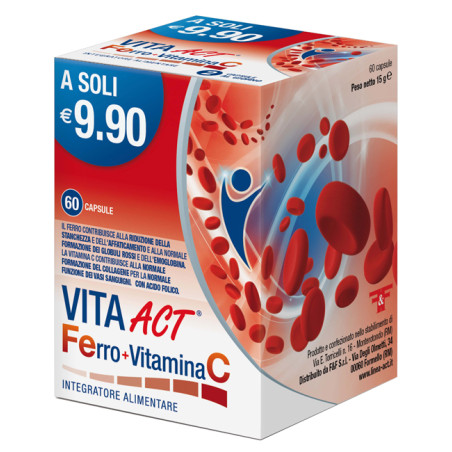  F&f srl Vita Act Ferro+vitamina C 60 Compresse