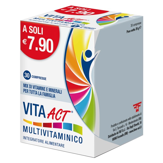  F&f srl Vita Act Mutlivitaminico 30 Compresse