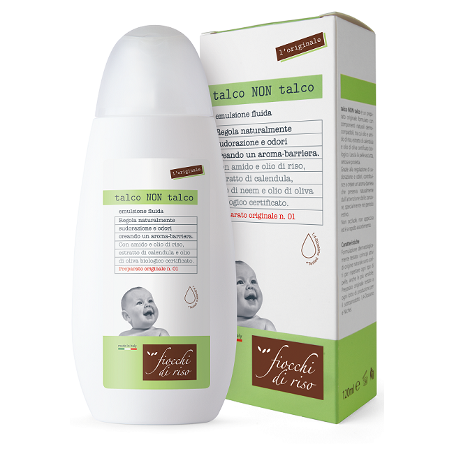 Fiocchi di riso Talco non talco emulsione fluida 120 ML