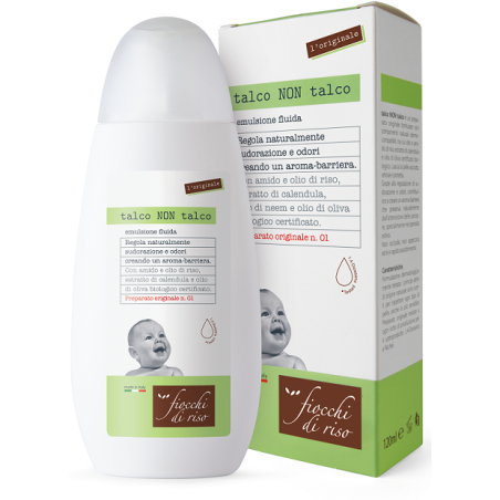 Fiocchi di riso Talco non talco emulsione fluida 120 ML