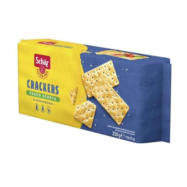 SCHAR CRACKERS SENZA LATTOSIO PACCO SCORTA 10 MONOPORZIONI DA 35 G