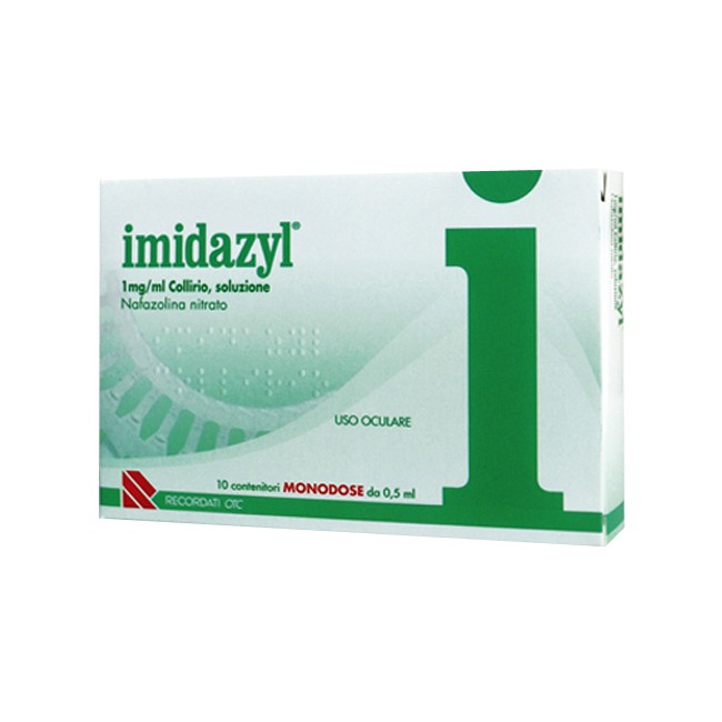 Recordati Imidazyl Collirio 1mg/ml 10 Flaconcini Monodose 0,5ml