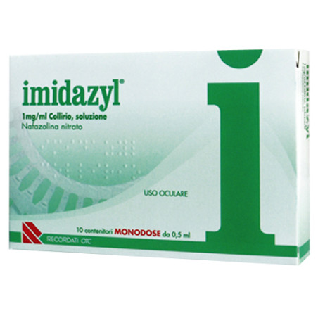 Recordati Imidazyl Collirio 1mg/ml 10 Flaconcini Monodose 0,5ml