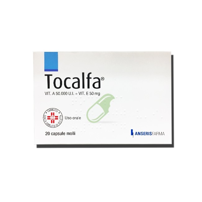 Tocalfa 50000 UI + 50mg Vitamina A + E  20 Capsule Molli