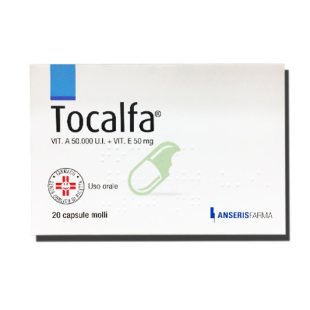 Tocalfa 50000 UI + 50mg Vitamina A + E  20 Capsule Molli