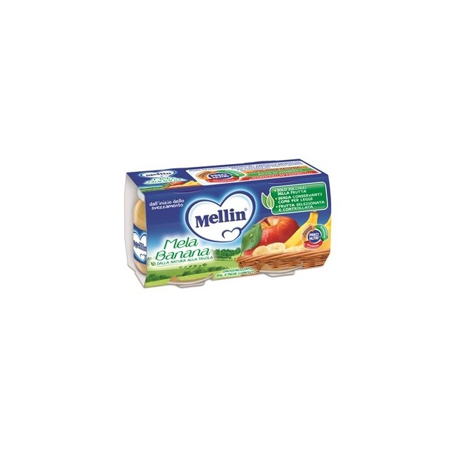 MELLIN OMOGENEIZZATO MELA BANANA 100 G 2 PEZZI