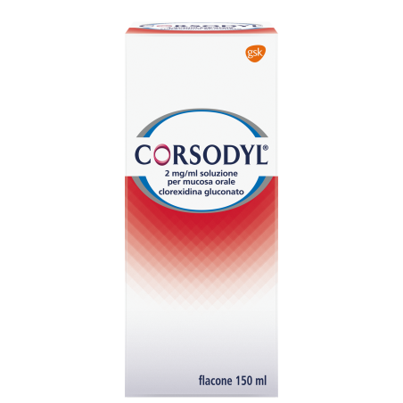 Gsk Corsodyl Soluzione Orale 200mg/100ml Disinfettante Del Cavo Orale Flacone 150ml