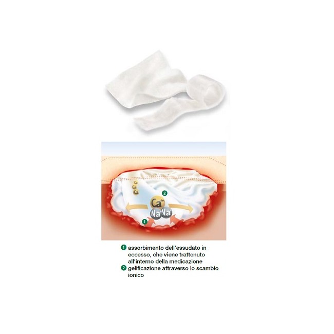 MEDICAZIONE STERILE IN ALGINATO DI CALCIO COMPRESSA SUPRASORB A ALTAMENTE ASSORBENTE 10X10 CM 10 PEZZI