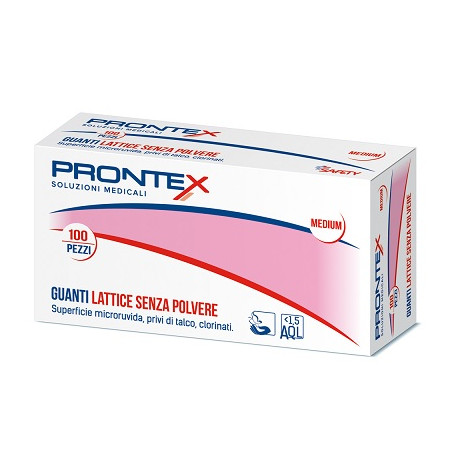 PRONTEX GUANTO IN LATTICE SENZA POLVERE GRANDE 100 PEZZI