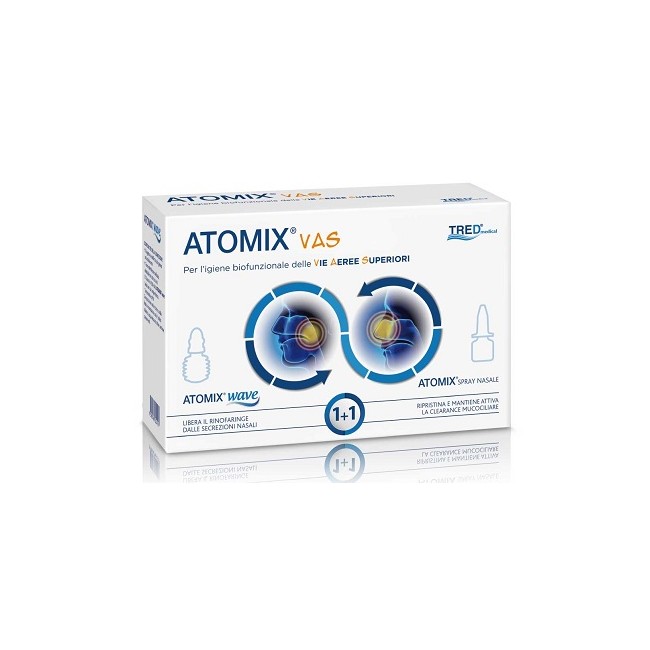 ATOMIX VAS KIT PER IGIENE FUNZIONALE DELLE VIE AEREE SUPERIORI ATOMIC WAVE + SPRAY