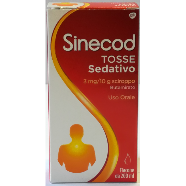 Sinecod Tosse Sedativo 3mg/10g  Sciroppo 200ml