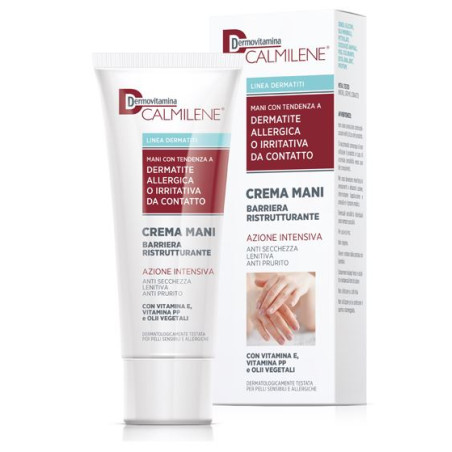 DERMOVITAMINA CALMILENE CREMA MANI BARRIERA RISTRUTTURANTE AZIONE INTENSIVA PER DERMATITE ALLERGICA O IRRITATIVA DA CONTATTO 75 