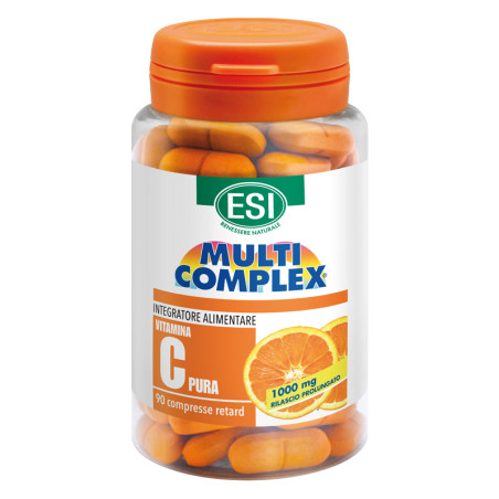 Confezione da 90 Compresse di Esi Vitamina C pura Retard da 1 Grammo Per aumentare le difese immunitarie