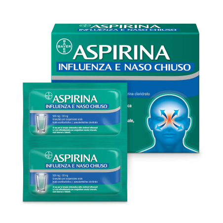 ASPIRINA INFLUENZA NASO CHIUSO *10 BUSTE