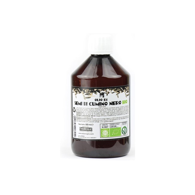 OLIO DI SEMI DI CUMINO NERO BIO 500 ML