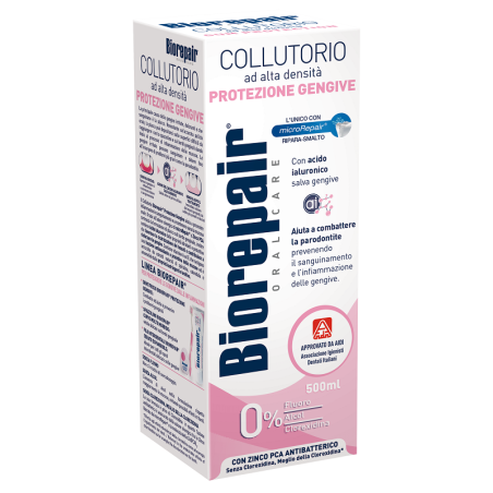 BIOREPAIR ORAL CARE CON ANTIBATTERICO COLLUTORIO AD ALTA DENSITA' PROTEZIONE GENGIVE 500 ML